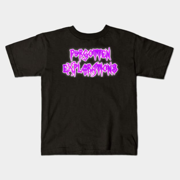 New Forgotten Purple Kids T-Shirt by ForgottenExplorations